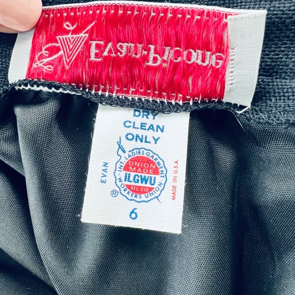 NWT Evan-Picone Vintage Black Pencil Skirt Union Tag in Size 6. - Picture 11 of 12